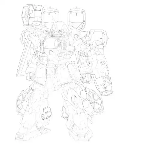 扎古普通型原创扎古   时间只来得及画一个普通背包   一个远程狙击