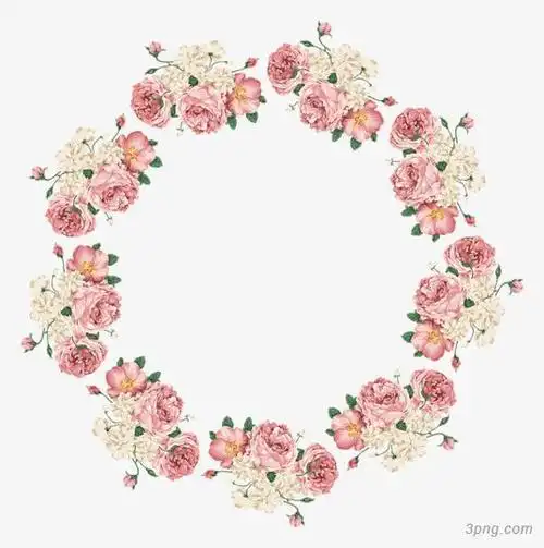 花朵边框装饰png素材透明免抠图片边框纹理