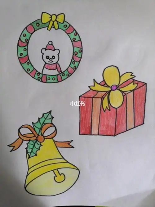圣诞礼物简笔画彩色圣诞礼物简笔画彩色可爱