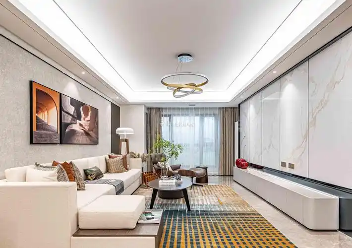 现代风格样板房客厅装修设计图_装信通网效果图