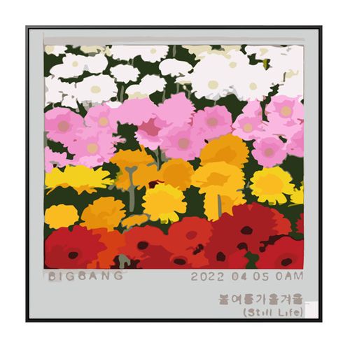 still lif春夏秋冬bigbang专辑封面diy数字油画gd花路权志龙周边