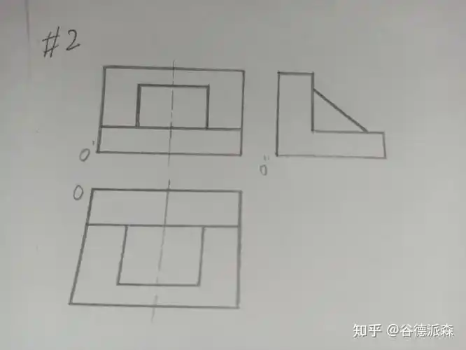 线条素描2正等轴测图练习