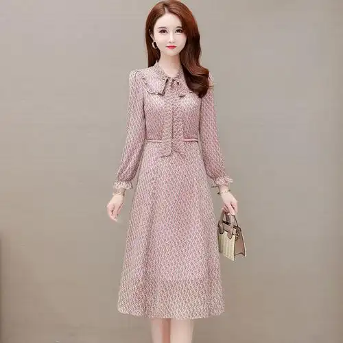 春装女士连衣裙长袖