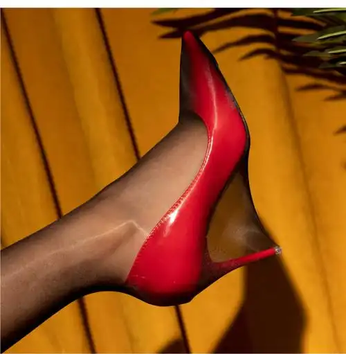 歌弗娅轻奢品牌高档性感丝滑极光丝袜薄透明油亮无缝连裤袜反光亮丝