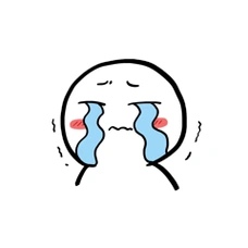 简约小人伤心哭泣表情包