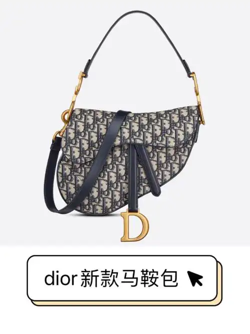 dior马鞍包新款多了肩带