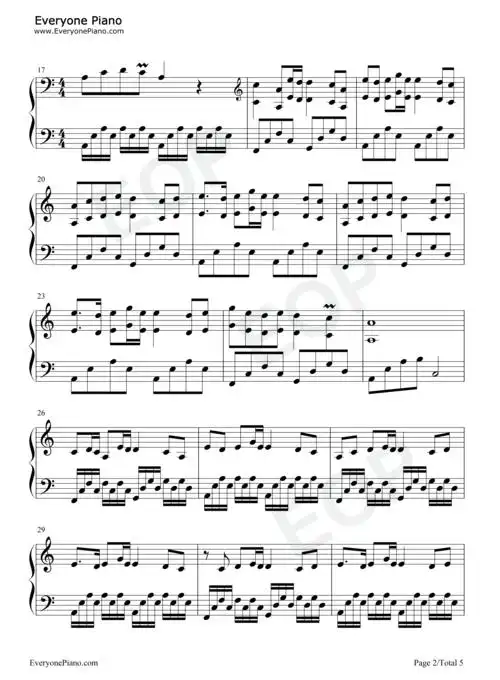 辞九门回忆五线谱预览2-钢琴谱文件(五线谱,双手简谱,数字谱,midi,pdf