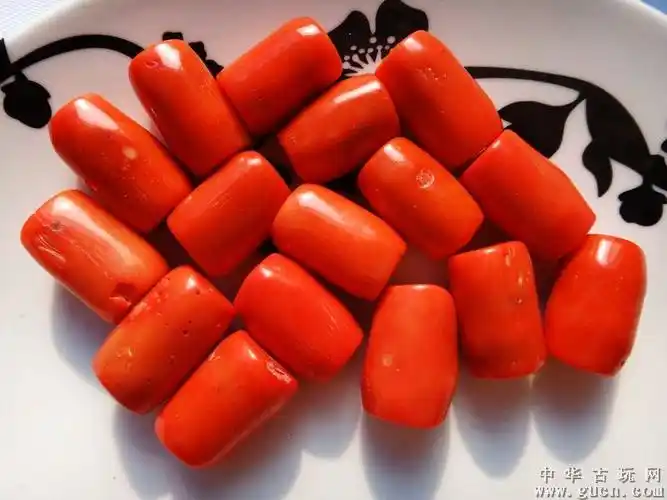 乡下收来的清代天然红珊瑚16颗
