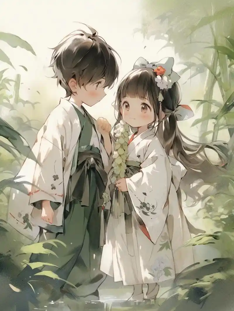 青梅竹马 两小无猜.#古风 #古风情头 #中国风 #情侣头像 - 抖音