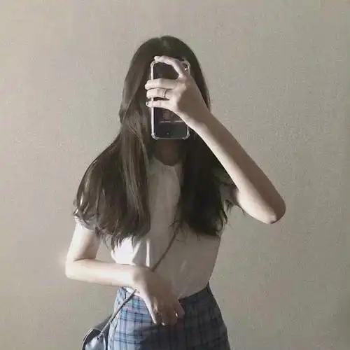 ins风不露脸真人女生头像