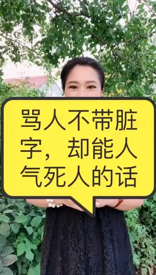 教你几句骂人,不带脏字却能气死人的话.