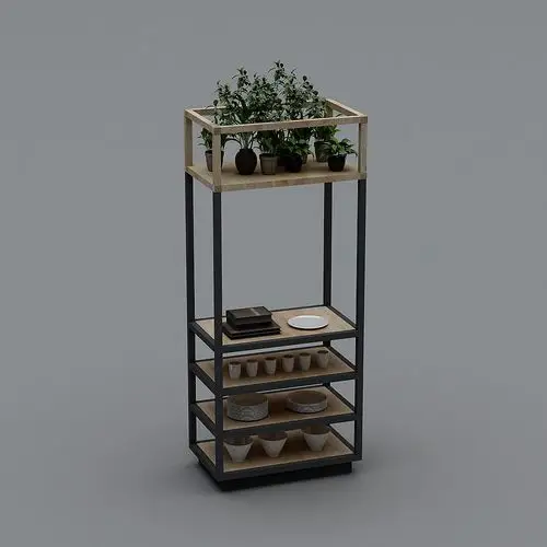 工业loft咖啡厅12-展示柜