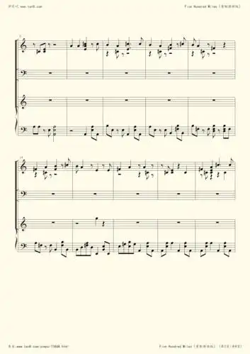 钢琴谱fivehundredmiles500miles重制困难版