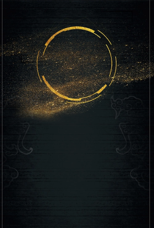 金色商务黑色背景素材