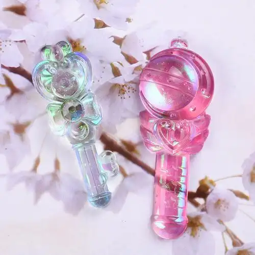 怡芙diy水晶滴胶皮卡丘可爱熊魔法棒史努比卡通手工镜面硅胶模具