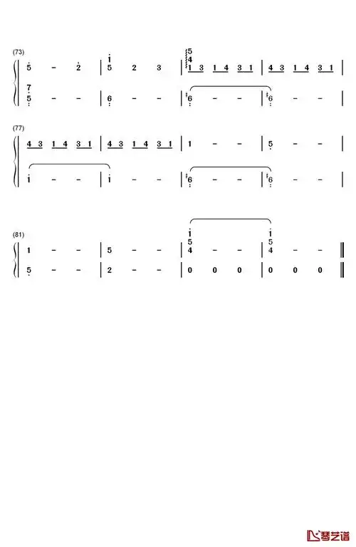 私の嘘pianosolo钢琴简谱数字双手横山克