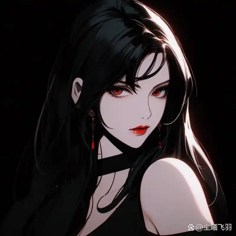 黑暗系少女头像