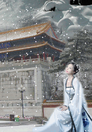 潘长宏一组gif原创作飘雪图(3)