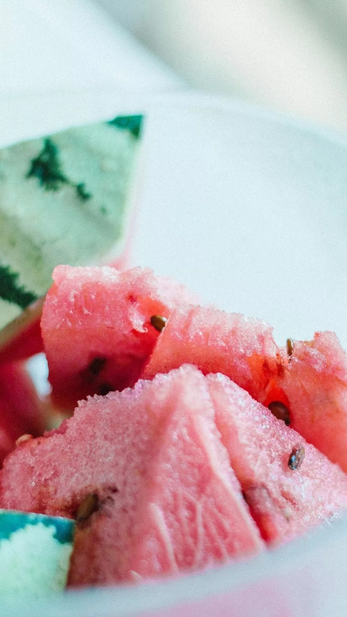 夏天冰镇西瓜小清新色调主题h5背景