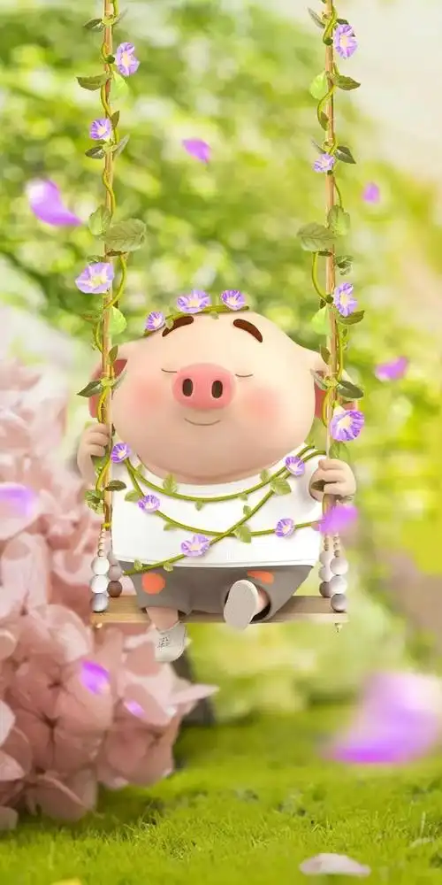 可爱的卡通猪图片大全    小时可爱此时帅,猪可爱卡通图片(高清壁纸第