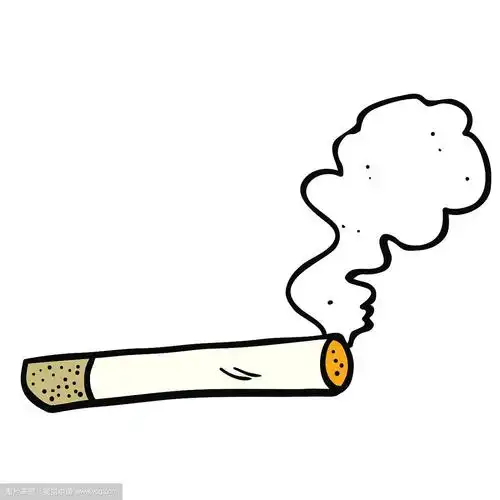 卡通吸烟香烟