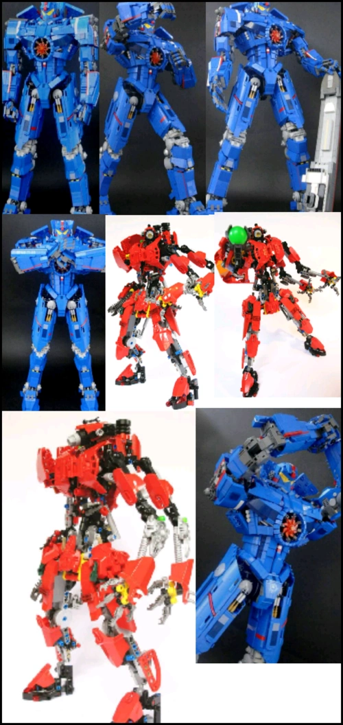 《环太平洋》危险流浪者和暴风赤红乐高版完成!