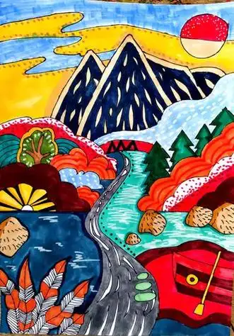 二年级风景画一等奖 二年级风景画一等奖的怎么画