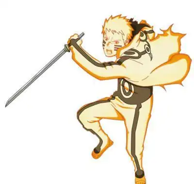 第五形态:九尾仙人模式九尾仙狐鸣人表示:十七岁的我就能够宇智波斑