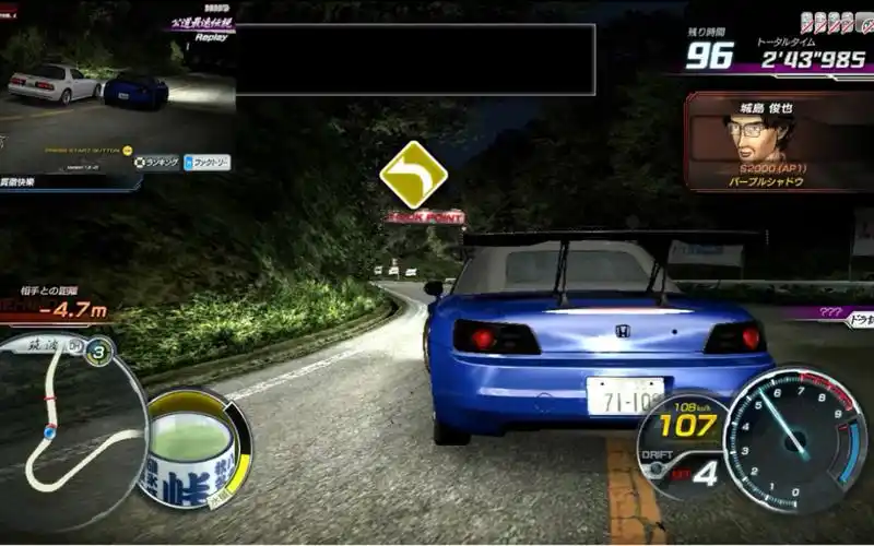 神之手教你跑最佳路线头文字d8紫色幻影篇最终话对战s2000ap1