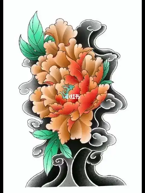 牡丹纹身  #纹身  #原创纹身手稿