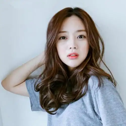 韩版假发女中分刘海中长发长卷发性感时尚大波浪蓬松逼真梨花头套