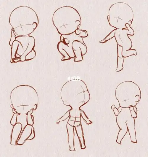 q版人体动态练习