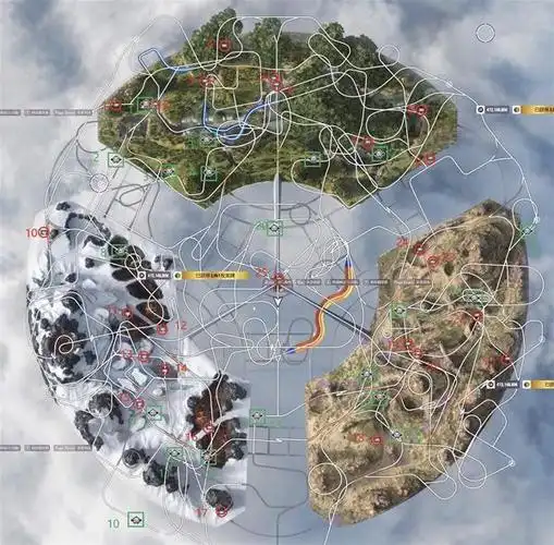 极限竞速地平线5风火轮广告牌及坦克气球位置标注