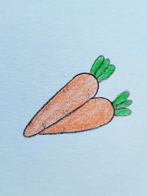 简笔画胡萝卜