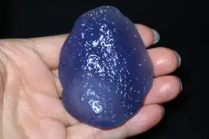 大杨树蓝玛瑙原石天然嫩江蓝宝奇石挂件手把件阿拉善戈壁