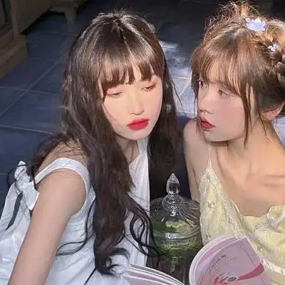 抖音最火闺蜜头像双人互相惦记的超美女生图片