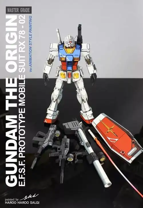 二次元动漫涂装高达rx782这应该算得上最精美二次元涂装78之一