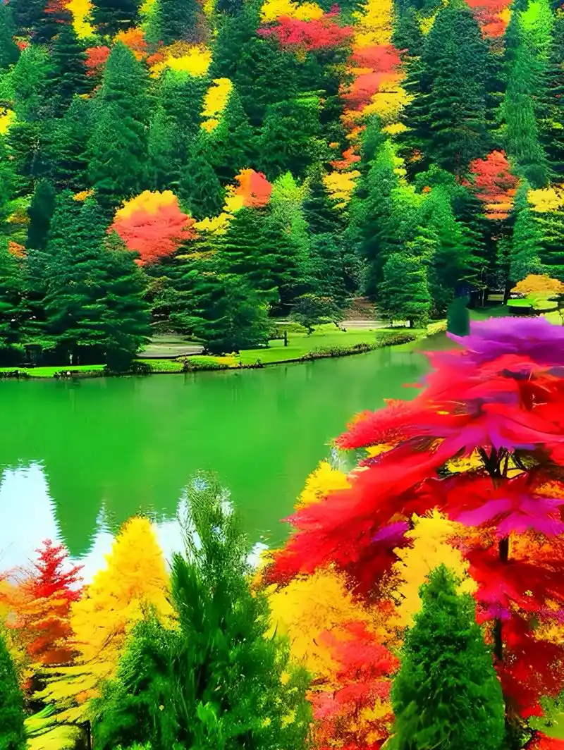 今天在山水花草间流连,仿佛自己也成了那风景的一部分.