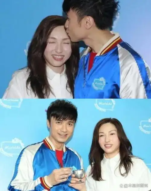 古巨基55岁老婆断崖式衰老!跟老公亮相不顾形象,素颜打扮差距大