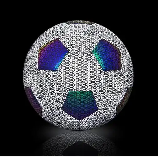 小孩足球小学 小孩玩的球皮球4-12岁比赛训练专用反光夜光儿童足球4号