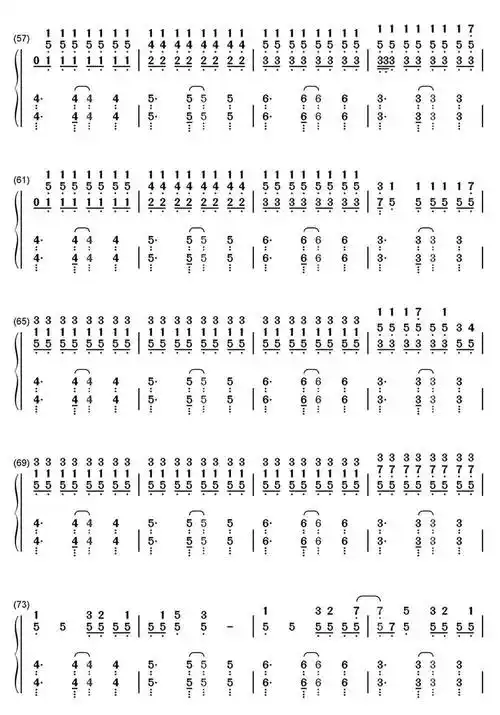 溯reverse钢琴简谱乐谱