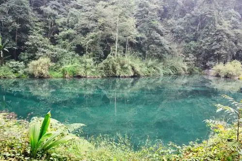 清音平湖位于四川乐山市峨眉山市峨眉山风景区清音阁与五显岗之间,是