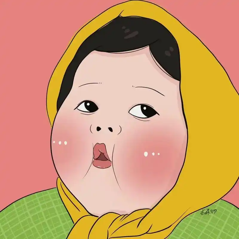 大胖娃娃头像分享,脸大怎么啦,我又不减肥