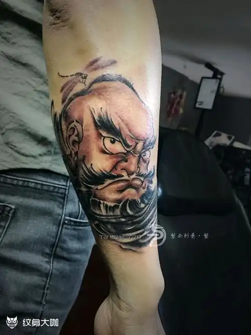 鲁智深_纹身图案手稿图片_小繁的纹身作品集