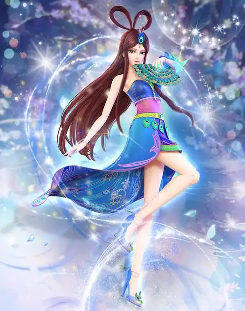 mirror peacock quality goods ye luoli doll new p