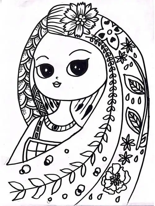 早教@小红书视频号@小红叔@小红书成长助手#画个简笔画  #黑白线描