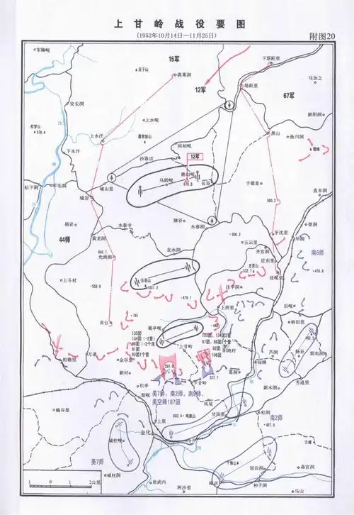 上甘岭战役要图