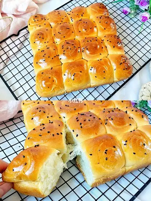 不加油的蜂蜜脆底小面包做法简单60