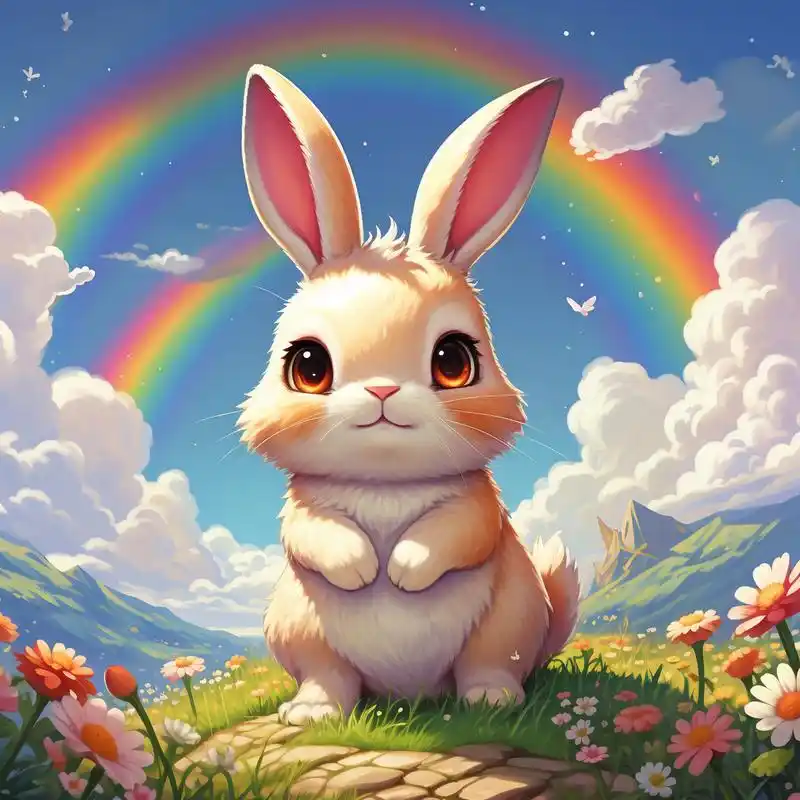 谁能拒绝这么可爱的兔子卡通头像呢?