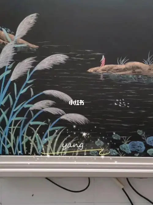 画起来#黑板画  #粉笔画  #画画的日常  #每天一幅粉笔画  #风景